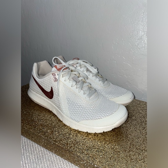 🎉HP🎉New! Nike Flex Experience Run 6 Athletic Sneakers Womens 8.5M✨Cream/RGold - Picture 3 of 11